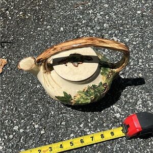 Vintage McCoy Ivy Leaf Design Ceramic Teapot